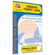 Greers Ferry Lake Fishing Map-A121