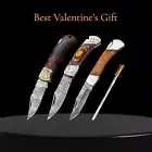 3x Folding Knife Camping Hunting Fishing Survival Valentine's Best Gift