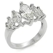 Wedding Rings for Women Engagement Cubic Zirconia Promise Ring Set for Her TK006