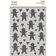 Simple Stories Baking Spirits Bright 6x8 Stencil Gingerbread Cookies