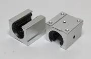 2X LM50UU-OP 20mm Linear Ball Bearing Pillow Block Slide M6 Mounting Threads