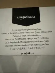 AmazonBasics Single Door Folding Metal Dog Cage