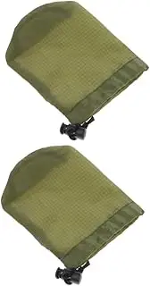 [Kisangel] Outdoor Raincoat Storage Bag Rain Coat Rain Suit Outdoor Camping Bags Raincoat Bags Portable Raincoat Bag Raincoat Travel Bag Waterproof Bag Cover Olive Green Nylon
