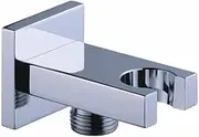 BLBMTCBCAG Square Handheld Shower Head Holder Bidet Holder Water Outlet Elbow Male G 1/2", Wall Mounted Shower Installation Bracket