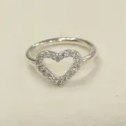 NEW AUTHENTIC PANDORA BE MY VALENTINE RING CHOOSE SIZE 190861CZ W HINGED BOX