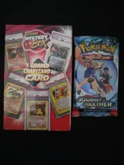SEALED MYSTERY BOX-GRADED CHARIZARD-BOX RETAIL@$190+1 Journey Together Pack