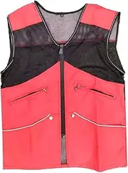 Folpus Dog Training Vest for Handlers Durable with Pockets Coat Dog Handler Trainer Vest Pet Trainers Jacket for Agility Dogs Outdoor Travel, Red, L