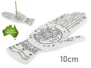 1pc 10cm Hamsa Palmistry Phrenology Hand Incense Burner Holder Ornament Statue