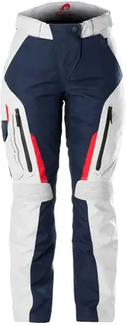 Furygan Killington, textile pants waterproof women , color: Dark Blue/Light Grey/Red , size: XXL