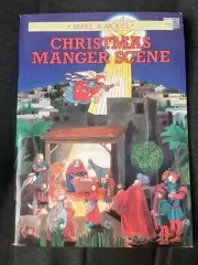 CHRISTMAS MANGER SCENE Book Vintage Christmas Ideals Make A Model 18" NEW