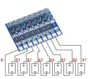 1PCS NEW 7S 4.2V 29.4V Li-ion Board 18650 BMS Balance PCB Battery Protection