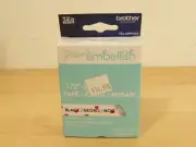 Brother™ P-touch Embellish Tape TZe Black on Pink Heart TZe-MPPH31