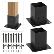 4x4 Post Base, Inner Size 3.5"x3.5"Deck Post Base, Deck Post Base for Concret...