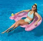 Bluescape Inflatable Comfort Chair Lounge Pool Float, Pink, Age 14 & up, Unisex