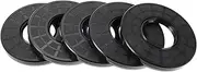 X AUTOHAUX Universal Oil Seal TC Double Lip W Steel Spring Seal Ring Rotary Shaft Seal 45x100x10mm High Pressure Nitrile Rubber Black 5 Pcs