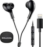 USB Lightning Headphones for iPhone, MFi Certified in-Ear Lightning Wired Earphones for iPhone, Magnetic Earbuds for iPhone with Mic Controller for iPhone 14 13 12 11 Pro Max SE XR 8 7