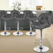 4x ALFORDSON Bar Stools Gas Lift Grey