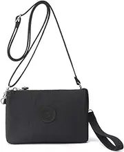 [WITERY] Wristlet Purse for Women - Waterproof Nylon Multi Pocket Small Clutch Purse with Shoulder and Wrist Straps