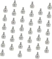 Uonlytech 100PCS Knurled Thumbscrews for Computer Chassis Threaded Panel Fixing Screws Easy Hand Installation Durable Computer Supply for Desktop Cases