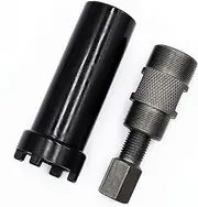 ZPFLL Starter Clutch Lock Spanner Removal Tool, and 24mm&27mm Magneto Flywheel Puller Tool for Motorcycle Scooter GY6 50 125 150cc ATV Dirt Bike Moped
