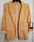 "HAVE Los Angeles Since 1999" Mustard Pin Striped Designer Blazer Sz L New W/Tag