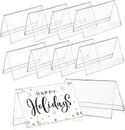 Seating Stand Desk Name Plates 10 Pack Acrylic Office Label Display Stands