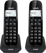 [VTech] CS1401 2-Handset DECT Cordless Phone with Call Block, Caller ID/Call Waiting, Backlit Display and ECO Mode