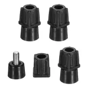 4 Set Leveling Feet, M5x12x12mm Plastic Square Adjustable Furniture Leg Leveling