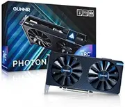GUNNIR Intel Arc A380 Photon 6G Black Graphics Card,2450 Mhz Video Card,6GB 96-bit GDDR6,PCIE4.0,1 HDMI,3 DP,2 Fans,TBP 92W