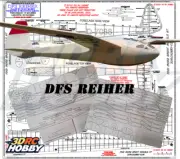 DFS Reiher Free Flight Glider 91" WS RC Airplane Kit Balsa Ply Short Wood Kit