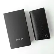 郵寄兵．現貨 GUCCI 素面牛皮雙G鐵標 長夾 翻蓋長夾 掀蓋長夾 摺疊長夾 男生長夾 皮夾 8094421218