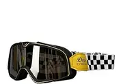 yztju Helmet Goggles, Dirtbike - Vintage Dustproof Racing Goggles Light Weight Windproof Dustproof Motorcycle Ski Goggles for Men and Women