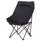 Moon Chair High Back Reclining Portable Camping Fishing Seat Beach Chair (Black)