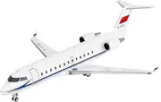 Pre-Built Model Aircraft 13CM 1/200 Aircraft Model Kit for Chinese Navy Challenger 800 B-4702 Large Scale Diecast Airplane Model Miniature Airplane Model