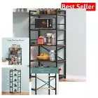 Classic 5-Tier Microwave Stand Shelf - Elegant Storage Solution for Small Spaces