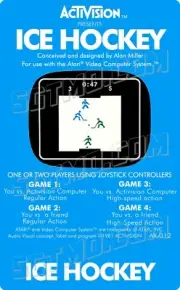 Atari 2600 Replacement Label - Ice Hockey