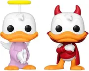 Funko PoP! Disney - Donald’s Angel and Devil WC22 Vinyl Figure 2 Pack, 10 cm Height