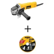 DEWALT Angle Grinder 4.5" 7-Amp Corded Compact w/ 1-Touch Guard + Cutting Discs