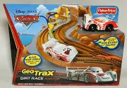 Rare Fisher Price GeoTrax Disney Cars Dirt Race Track Shu Todoroki #7 NIB