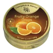 Cavendish & Harvey | Fruity Orange Hard Candy Drops | 5.3 Ounce (Pack of 3)