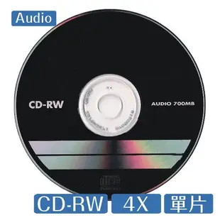 Audio 專用片 CD-RW 700MB 80Min 單片 光碟 CD