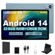 Android 14 Tablet, 10.1 Inch Android Tablet PC, 8GB RAM 128GB ROM 1TB Expand,...