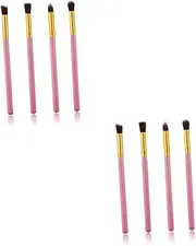 FOYTOKI 8 Pcs Make up Tools Kit Eye Makeup Brush Set Blending Pencil Soft Horse Hair Portable Convenient for Travel