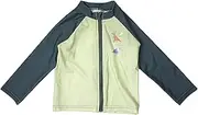 Takihyo(タキヒヨー) 221312044 Sleeve Switching Rash Guard, Dinosaur Shark, 3D Motif, Open Front, Long Sleeve, UV Protection, Swimsuit, for Boys and Children