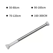 Extendable Telescopic Shower Curtain Pole Rail Rod Bath Door Window Wardrobe