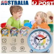 Kids Alarm Clocks Silent Non Ticking Table Clock Analog Quartz Battery Powered