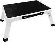 Portable Folding Step Stool Ladder,Luminous Caravan Camping Rv Accessories with Non-Slip Rubber Feet,for Camping or Kitchen Bathroom Footstool (Basic Model)