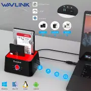 WAVLINK Dual Bay HDD Dock, Offline Clone, USB 3.0 to SATA, 32TB Support, Win/Mac