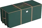 Rolling Storage Bag - 60in Storage Bags with Durable Handles and Wheels for Outdoor Cushion Storage, Clothes Storage, and More by Pure Garden (Green)