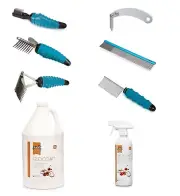 Dog and Cat Dematting Tools Ergonomic Coat Tangle Removing Comfort Grip Kits Too